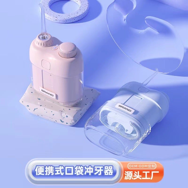 Supply Portable Dental Flusher Compact Water Floss Small Square Dental Scaler Intelligent Mini Dental Scaler - Image 2