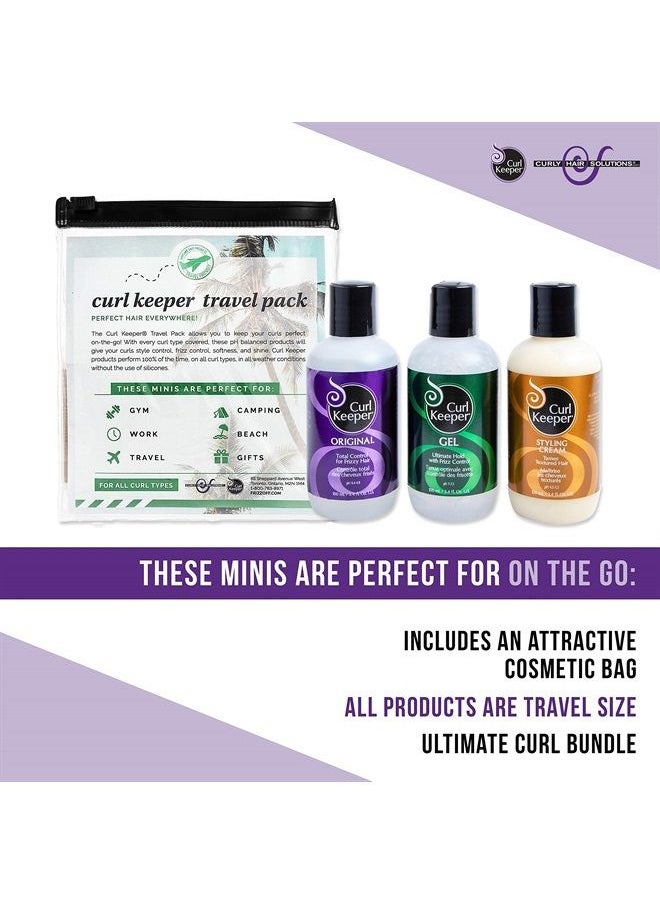 Curl Keeper Travel Pack - Perfect Hair Everywhere ( Styling Gel, Styling Cream & Original Total Control)  - Image 4