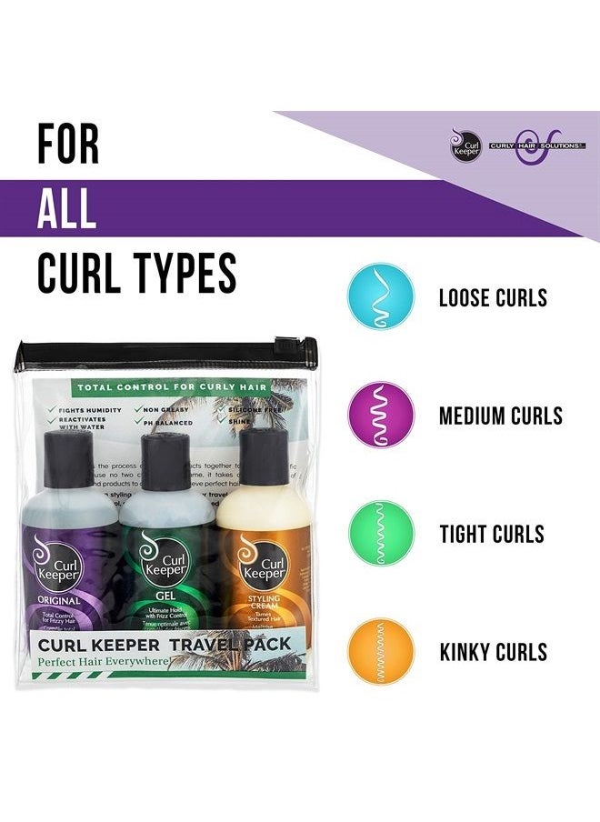 Curl Keeper Travel Pack - Perfect Hair Everywhere ( Styling Gel, Styling Cream & Original Total Control)  - Image 5