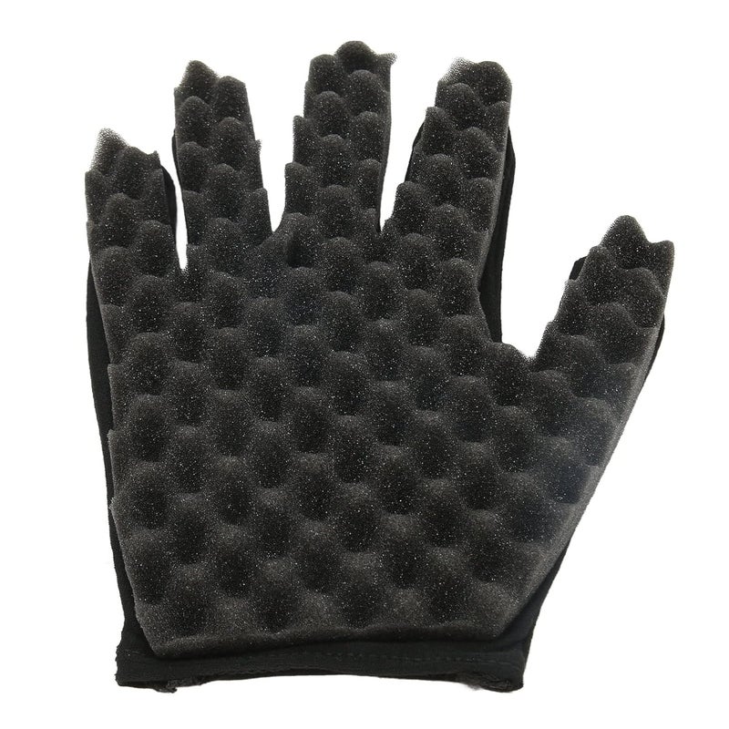 Hair Curl Sponge Gloves Hair Twist Brush Curly Sponge Gloves Barber Curling Sponge Glove Afro Coil Flexible Portable Hair Twist Sponge for Women Man Barber Salon Curl Tool