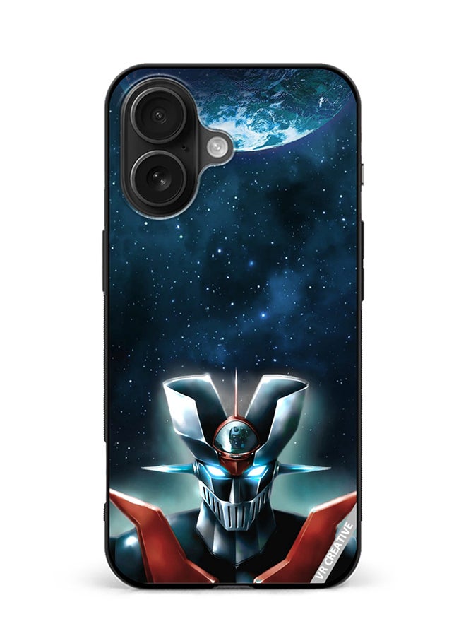 Protective Case Cover For Apple iPhone 16 Plus Mazinger Z Design Multicolour