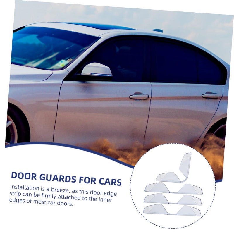 4Pcs Transparent Car Door Edge Protectors Anti Collision Scratch Resistant Corner Guards - Image 4