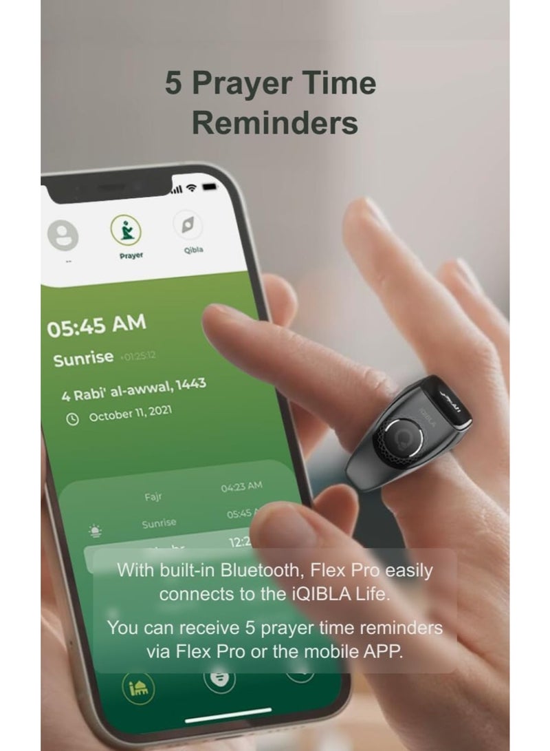 Tasbih Zikr Flex Pro Ring (Waterproof), F04 Metal Tasbih Counter Ring, Sizes 3 In 1 (18,20,22mm) - Image 3