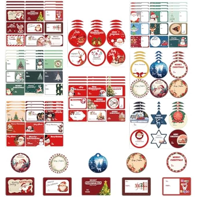 8PCS CHILDREN'S CHRISTMAS STICKERS DIY NOTEBOOKS SMALL CARDS PHONE CASE DECORATION SANTA CLAUS JIGSAW NOTEBOOKS - Image 3