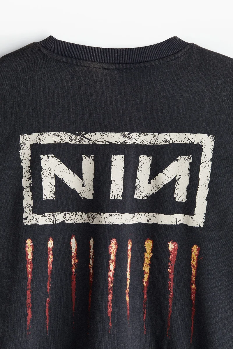 H&M Oversized Printed Sweatshirt