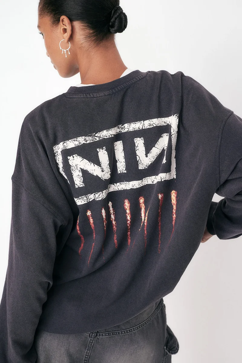 H&M Oversized Printed Sweatshirt