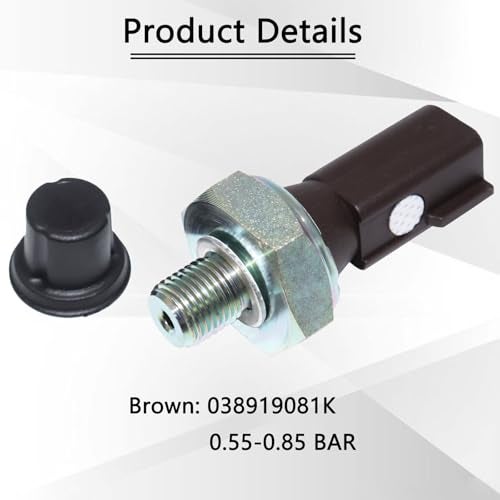 KEJSTED 2 PCS Engine Oil Pressure Sensor Sender Brown & Blue Switch Set Compatible with Audi A3 A4 A5 A6 Q5 Q7 TT VW EOS Jetta Golf GTI CC Passat Beetle 04E919081A 038919081K - Image 5