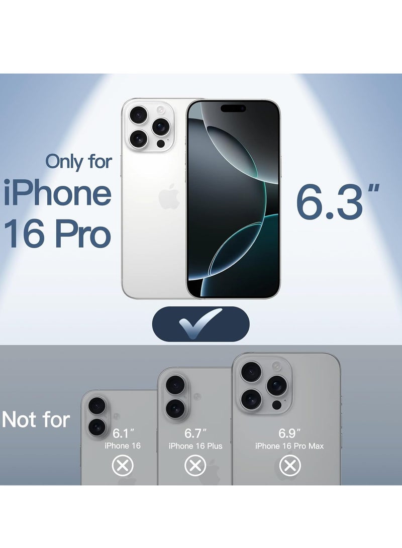 Ultra-Slim 0.35mm Case for iPhone 16 Pro (6.3 Inch) – Lightweight Matte Finish, Full Camera Lens Protection, Minimalist Hard Cover (Frosted Clear) - Image 2