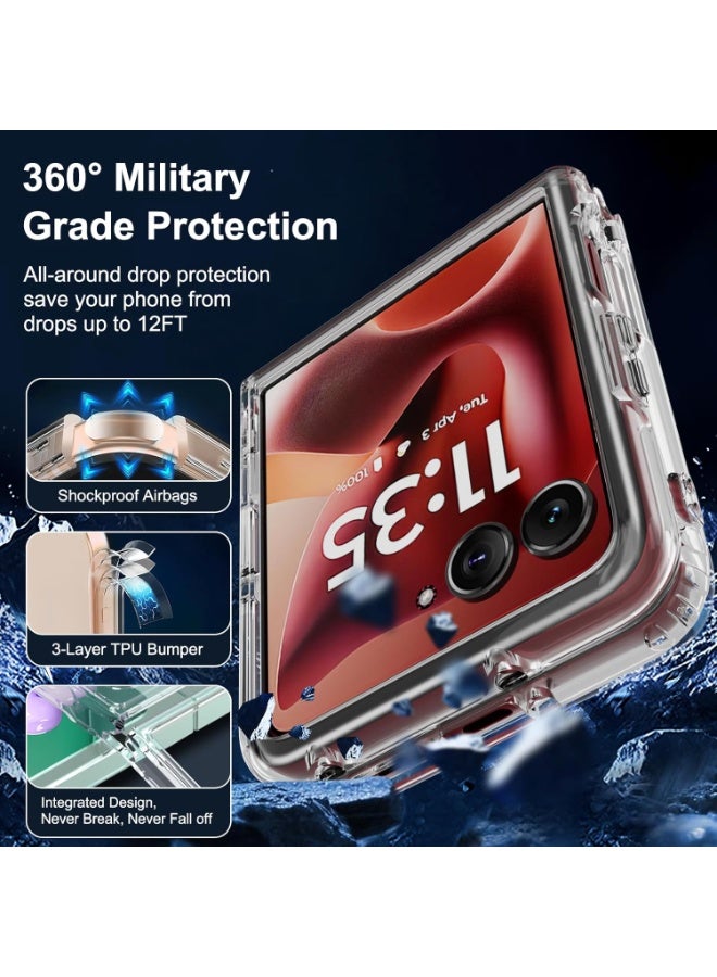 for Motorola Razr 60 Ultra / Razr Ultra 2025 Case, Ultra-Thin Slim Fit Hard Back Cover, Soft Edge,Transparent - Image 4