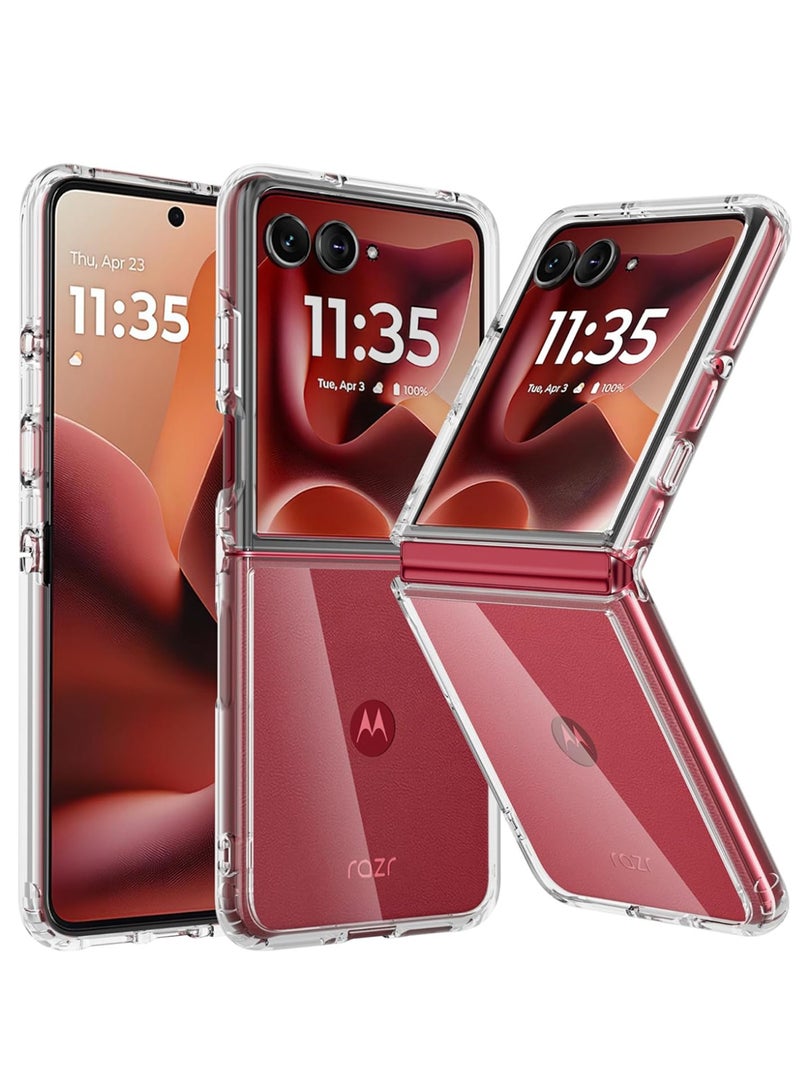 for Motorola Razr 60 Ultra / Razr Ultra 2025 Case, Ultra-Thin Slim Fit Hard Back Cover, Soft Edge,Transparent - Image 1