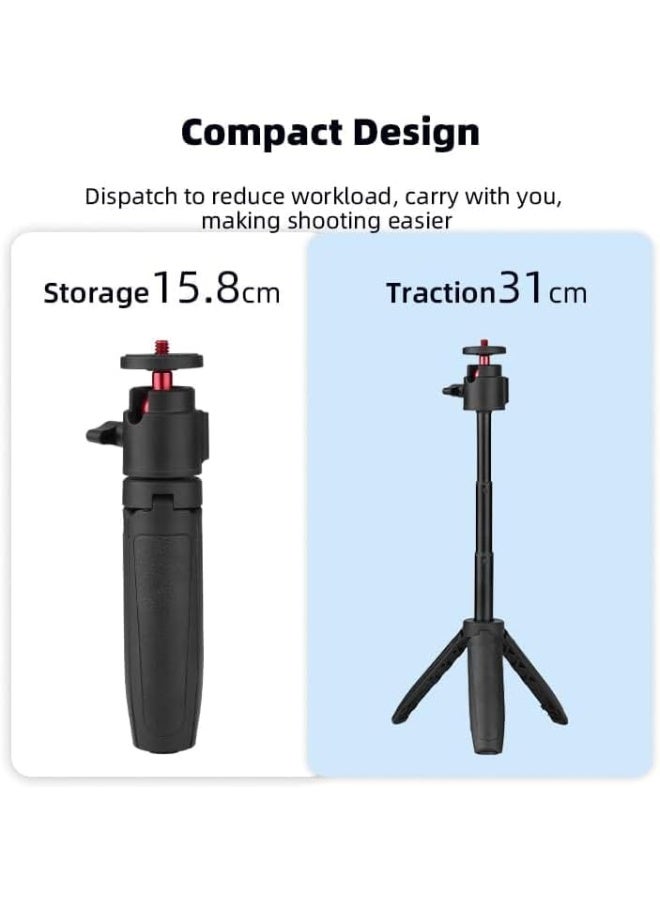 Tripod for DJI Osmo Pocket 3 2 Camera, Adjustable Extension Rod Pole with Rotatable Gimbal for Insta360 ONE X4 / X3 / X2 Action Camera Bracket Mount Holder - Image 3