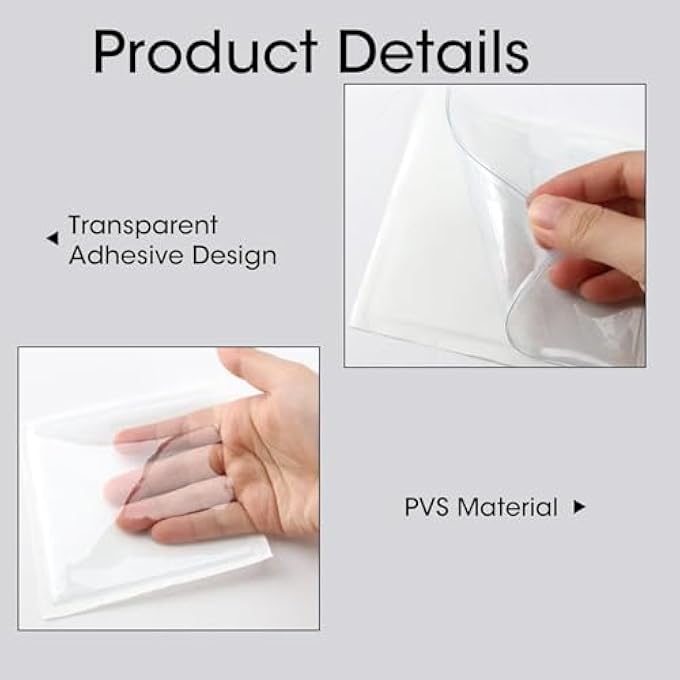 rayihni 3 PCS Self-Adhesive Car Tax Disc & Parking Permit Holder for Car Windscreen, Clear Square PVC Badge Protector - Easy Stick-on Organiser for Permits and Tickets - Image 3