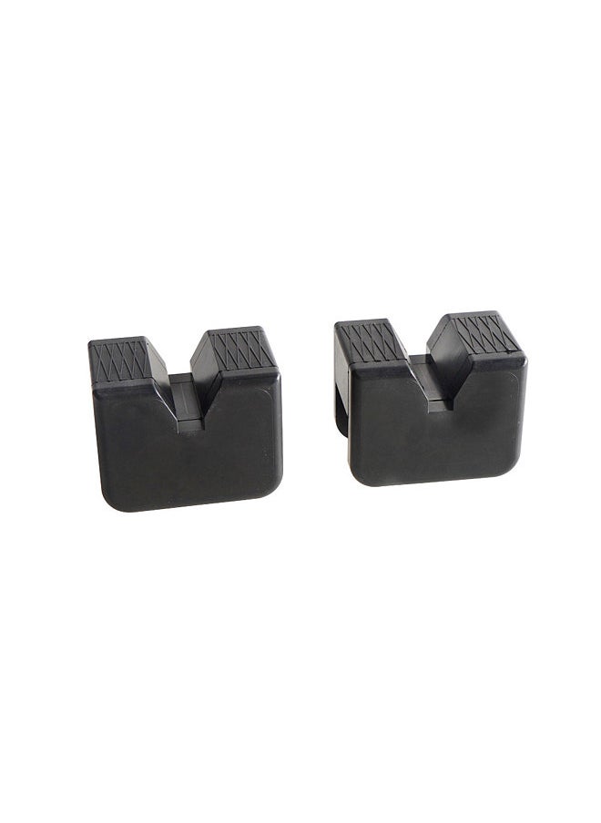 Generic - Jack Stand Pads, Universal Car Rubber Jack Pad Adapter Anti-Slip Slotted Frame Rail Protector, 2 Pack - Image 1