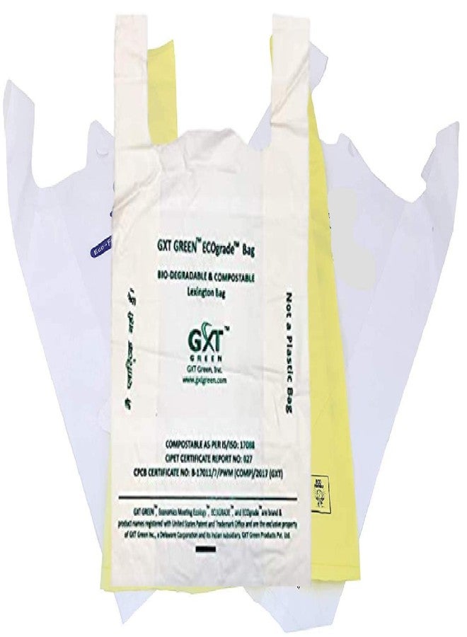 GXT GREEN أكياس حمل خضراء قابلة للتحلل الحيوي والتسميد من Gxt، عرض 6 (1.5+1.5 جانب) طول 12، عبوة من 270 قطعة (9x12). - Image 3