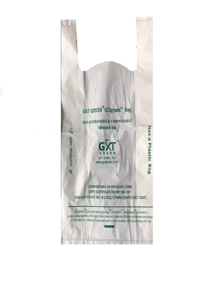 GXT GREEN أكياس حمل خضراء قابلة للتحلل الحيوي والتسميد من Gxt، عرض 6 (1.5+1.5 جانب) طول 12، عبوة من 270 قطعة (9x12). - Image 2