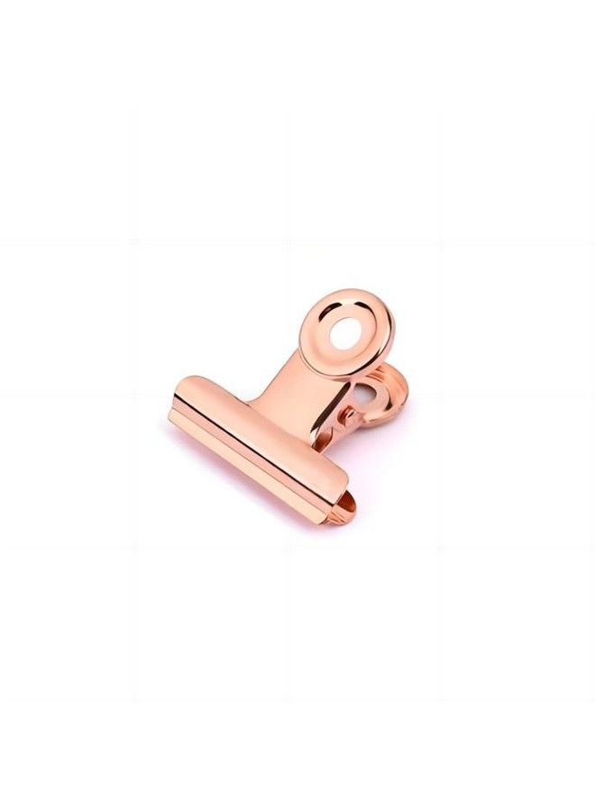 Coideal Small Rose Gold Bulldog Clips Coideal 30 Pcs Mini Metal Binder Paper Hinge Clip Office Clamps For Picture Photos (22Mm) - Image 2