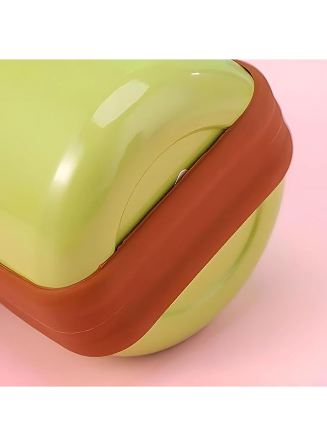 Bear Stainless Steel Water Bottle for Kids with Double Wall Vacuum Insulated Leak Proof Water Bottle BPA Free Silicone Nozzle Children's Water Flask with Strap - Image 4