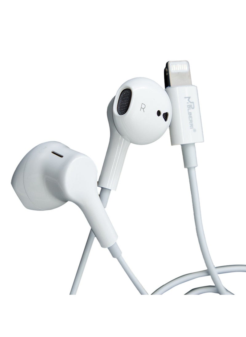 MP BLBERRI Stereo (with mic) Lightning Connector Earphone  - Image 1
