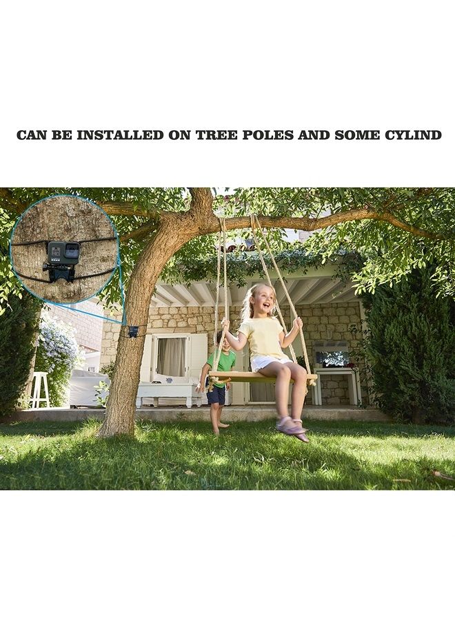 Suptig Net Fence and Tree Pole Mounting Brackets Compatible for Gopro Hero 11 Hero 10 Hero 9 Hero 8 Hero 7 Hero 6 Hero 5 Hero 4 Hero 3 DJI Osmo Compatible for AKASO, Moblie Phone, Digital Cameras - Image 2