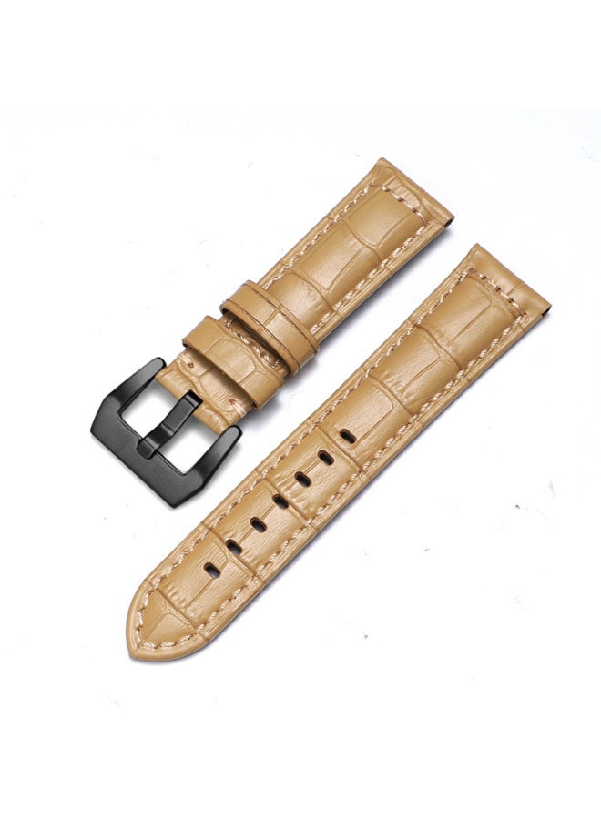 For Iwatch Strap Genuine Leather Apple Watch Strap Applewatch8 Huawei Gt3 Samsung S1 Pena Sea - Image 1