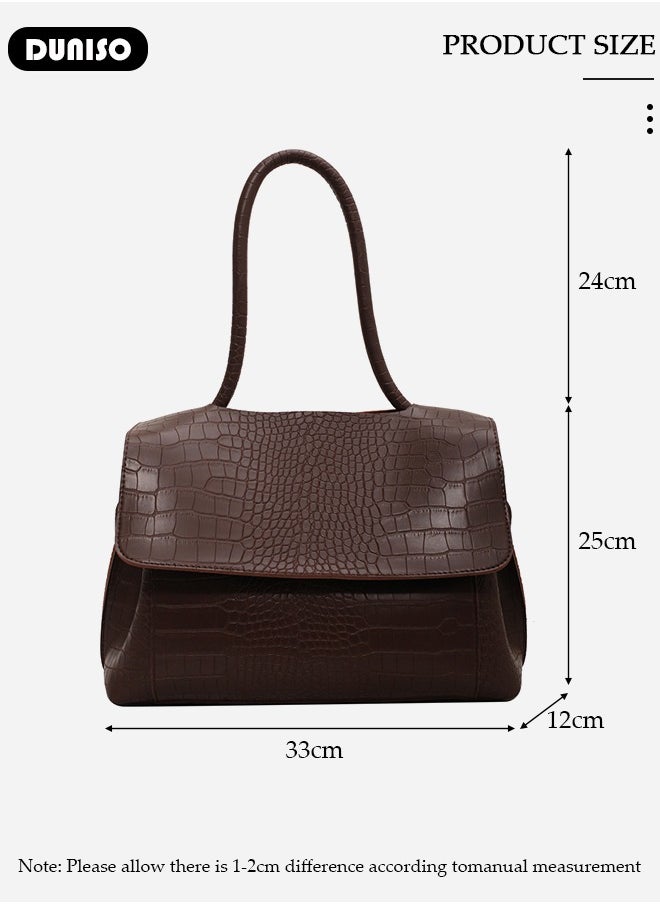 Women's Shoulder Tote Bag Faux Leather Handbag for Women Large Capacity Messenger Bag, Fashionable Travel Shoulder Bag for Ladies Girls College Students - pzsku/Z686903854A4E975D9F4DZ/45/_/1731548304/323c1998-c60c-43e3-86e5-670d36f349e0