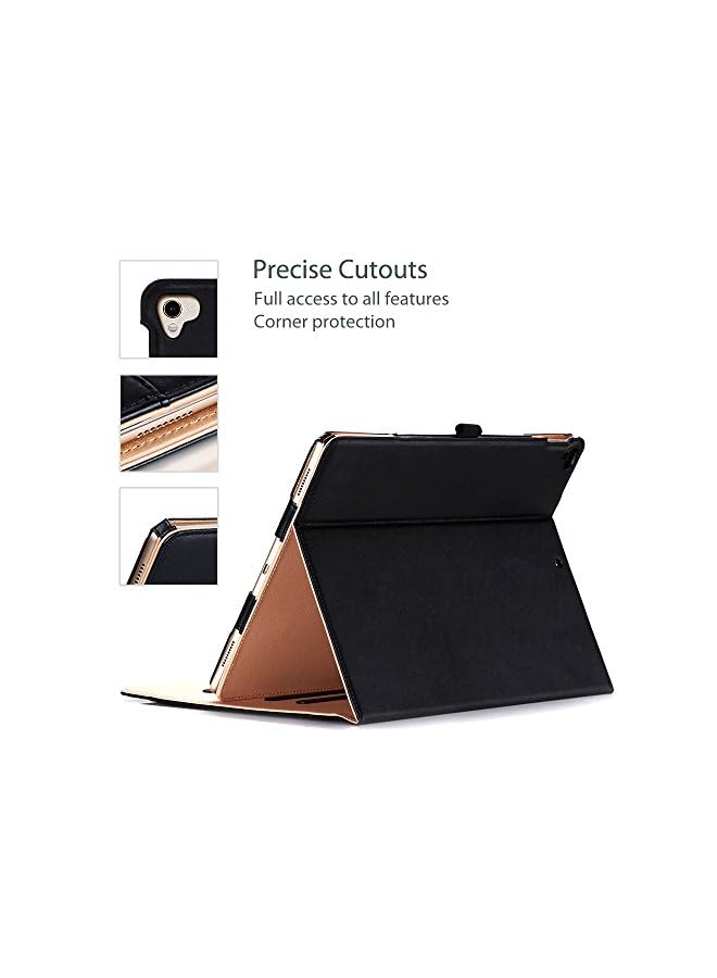 Procases iPad Pro 12.9 2017/2015 Case (Old Model), Stand Folio Case Cover for Apple iPad Pro 12.9 Inch (Only 2017 and 2015 Models), with Apple Pencil Holder -Black - Image 2