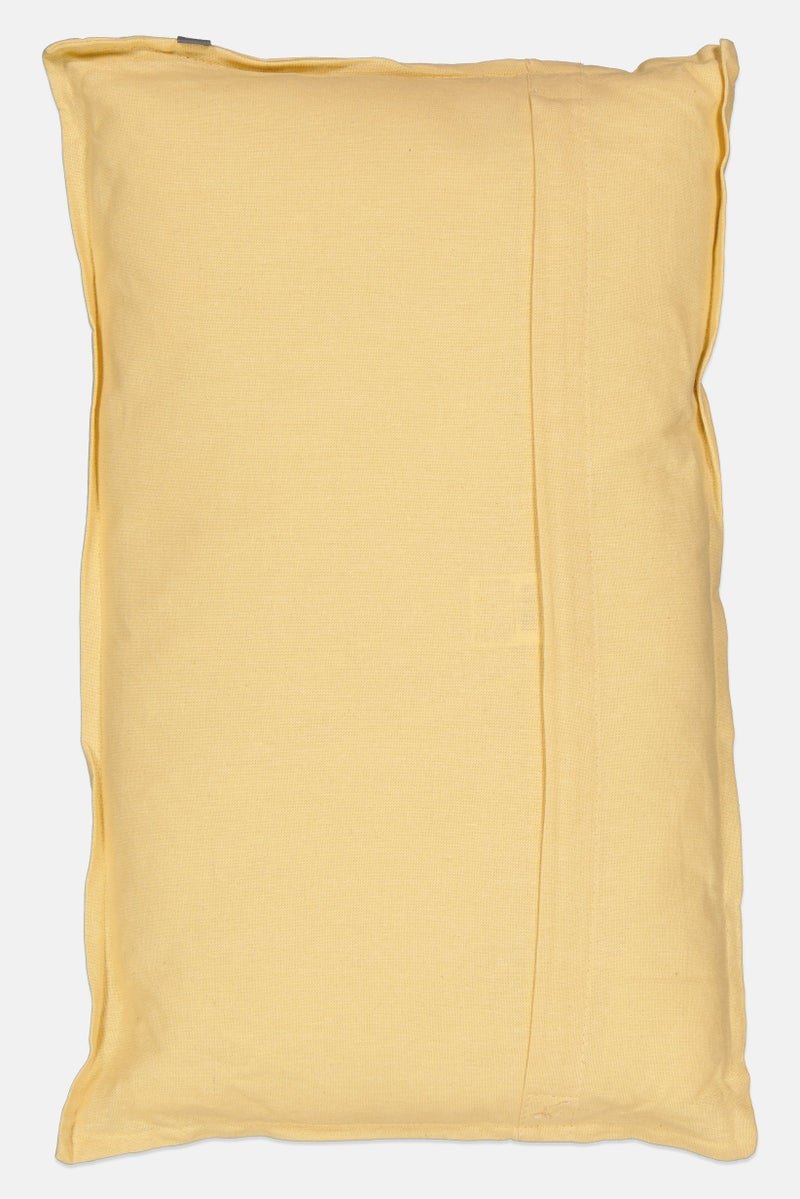 Muy Mucho وسادة قابلة للإزالة من القطن العضوي 30 × 50 سم، أصفر لوزي - Image 2