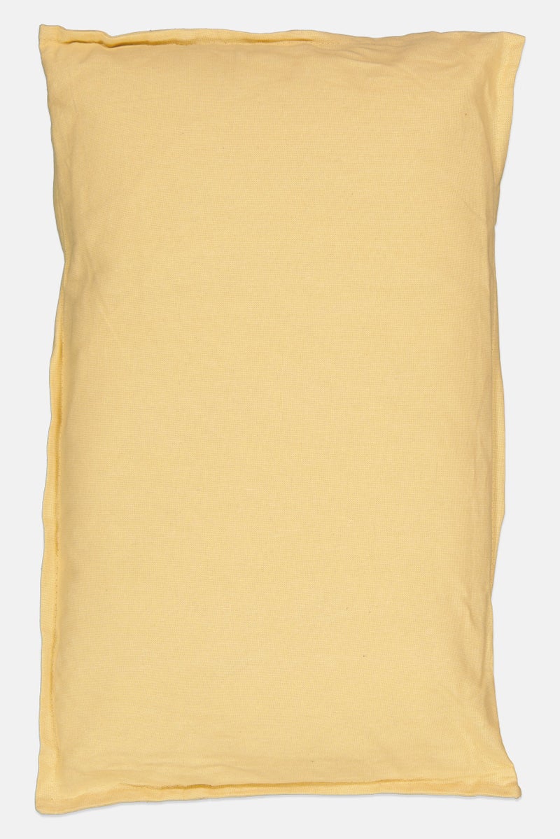 Muy Mucho وسادة قابلة للإزالة من القطن العضوي 30 × 50 سم، أصفر لوزي - Image 1