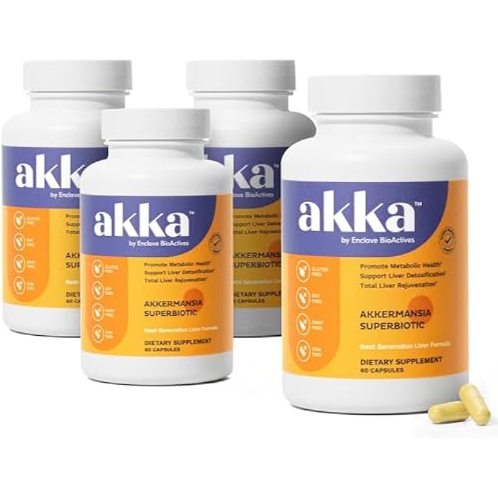 AKKA 4 Pack Premium Liver Cleanse Detox & Repair Superbiotic - Supports Liver Health & Function, Boosts Energy, Digestion & Metabolism with Bioavailable Pasteurized Akkermansia, Non-GMO, Gluten-Free - Image 1