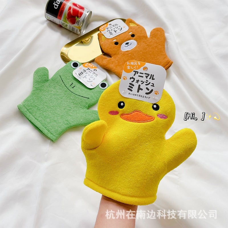 Japanese Cute Children'S Bath Towel Bath Double-Sided Baby Bath Artifact Back Rubbing Bath Towel Does Not Hurt The Skin - Image 2