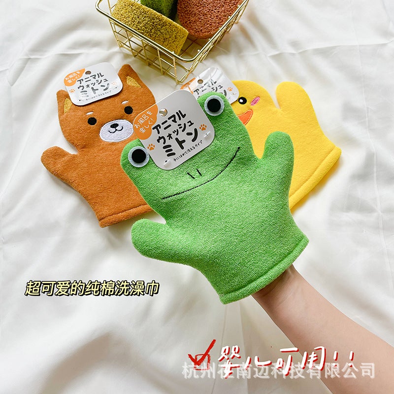 Japanese Cute Children'S Bath Towel Bath Double-Sided Baby Bath Artifact Back Rubbing Bath Towel Does Not Hurt The Skin - Image 4