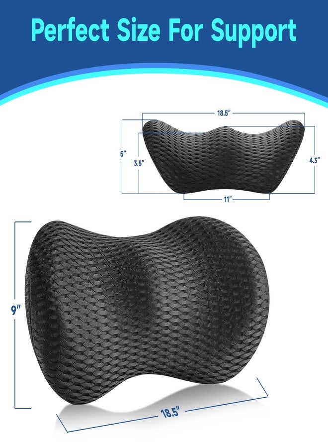 Niceeday Lumbar Support Pillow for Office Chair Car Lumbar Pillow Lower Back Pain Relief Memory Foam Back Cushion with 3D Mesh Cover Gaming Chair Back Pillow Ergonomic Orthopedic Back Rest for Wheelchair Desk - Image 5