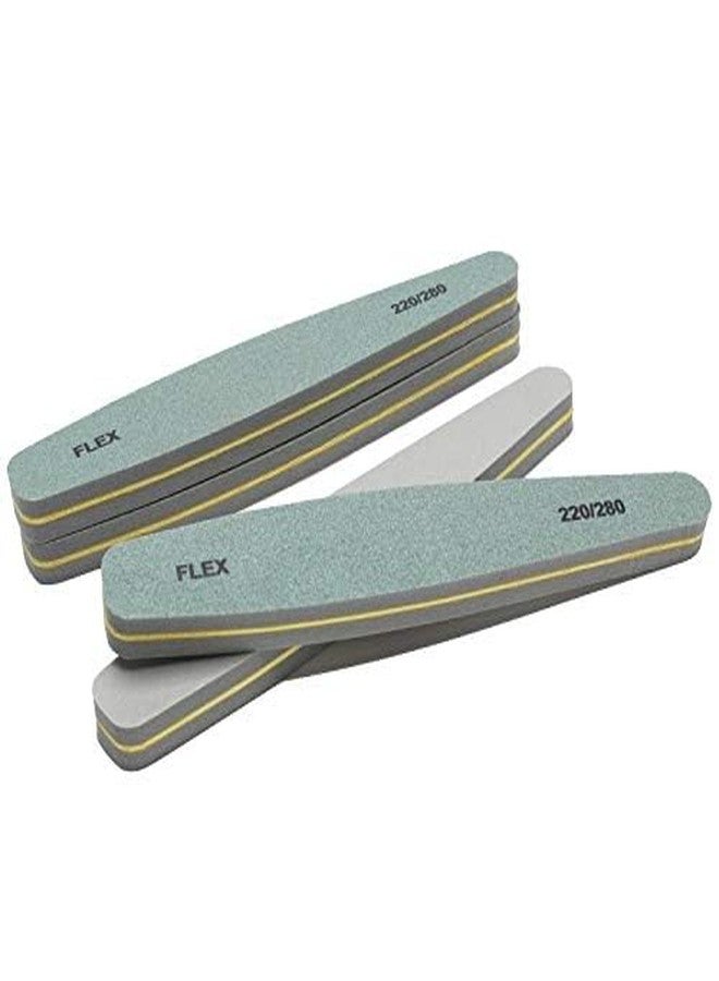 Kemaily Nail Files Bufers 5pcs Nail File Buffer 220/280 Grit Diamond Nail Buffer Block Sponge Lime a ongle Sanding UV Gel Polishing Tools - (Color: 180-220) - Image 2