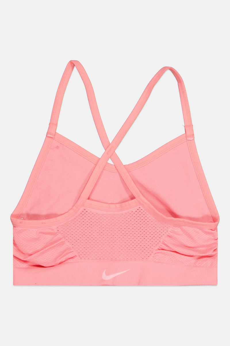 Nike Kids Girl Non Padded Training Sports Bra, Pink - Image 2