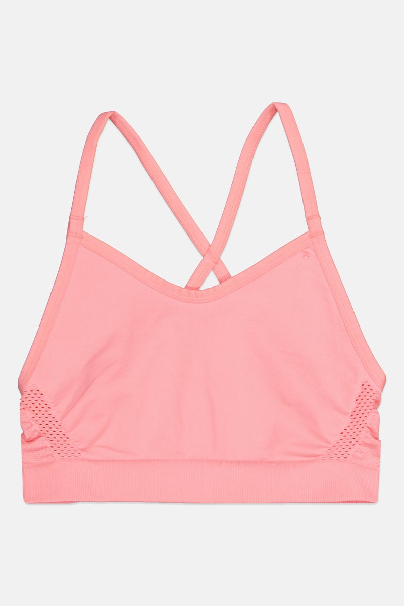 Nike Kids Girl Non Padded Training Sports Bra, Pink - Image 1