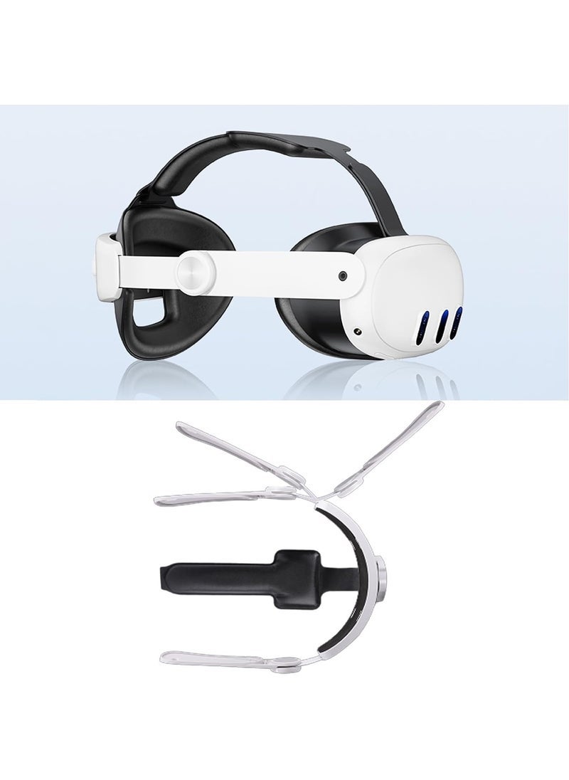 Generic - Head Strap for Oculus Quest 3, 3-in-1 Adjustable Halo Headband, Replacement for Elite Strap, Enhanced Comfort and Gaming Immersion VR Accessories Compatible with Oculus/Meta Quest 3 - Image 1