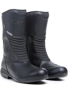 TCX Boots Tcx Ladies Lady Aura Plus Wpladies Motorcycle Boots Waterproof Women'S Touring Boots With T-Dry Membrane Leather Upper Elastic Zip And Velcro Fastening  - Image 1