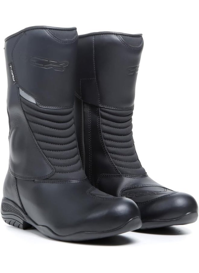 TCX Boots Tcx Ladies Lady Aura Plus Wpladies Motorcycle Boots Waterproof Women'S Touring Boots With T-Dry Membrane Leather Upper Elastic Zip And Velcro Fastening  - Image 1