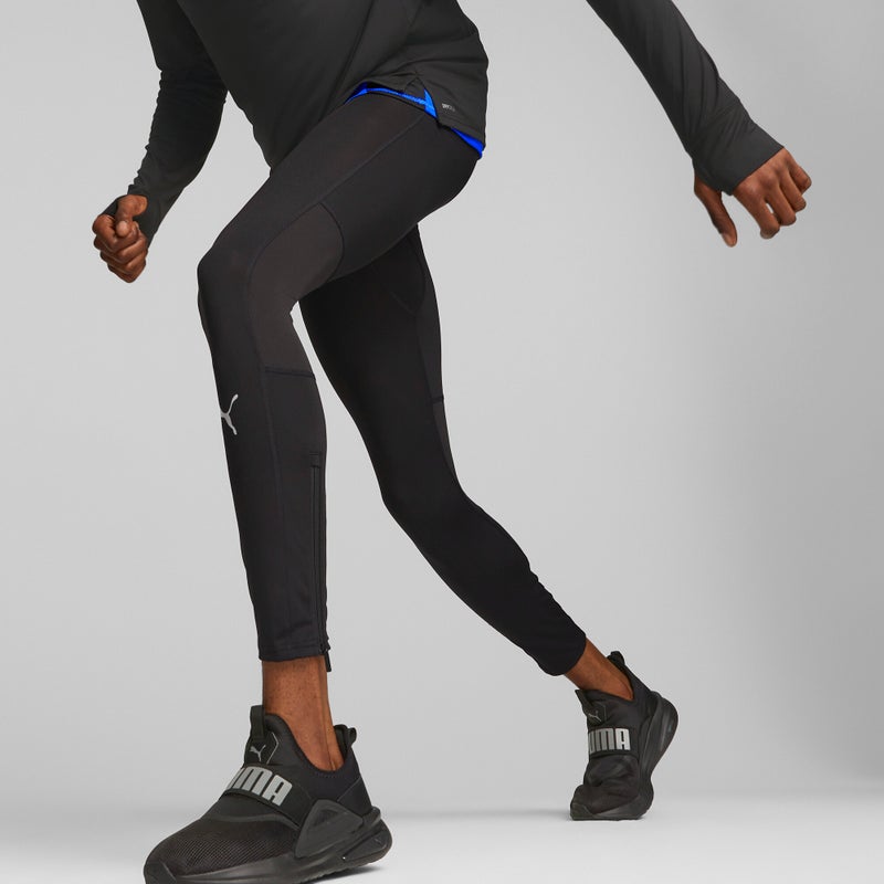PUMA RUN FAVOURITE Mens Black Running Tights - Image 4