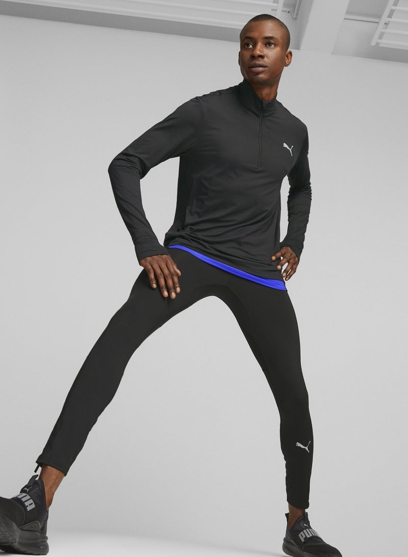 PUMA RUN FAVOURITE Mens Black Running Tights - Image 1