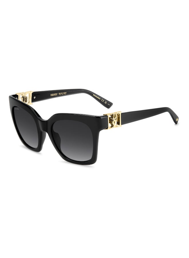 DSQUARED2 D2 0207/S Sunglasses Black Cat Eye - Image 1