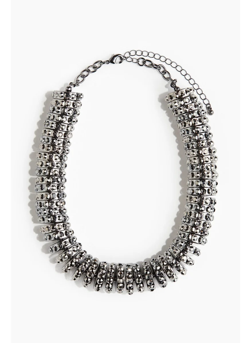 اتش اند ام Chunky Rhinestone Necklace