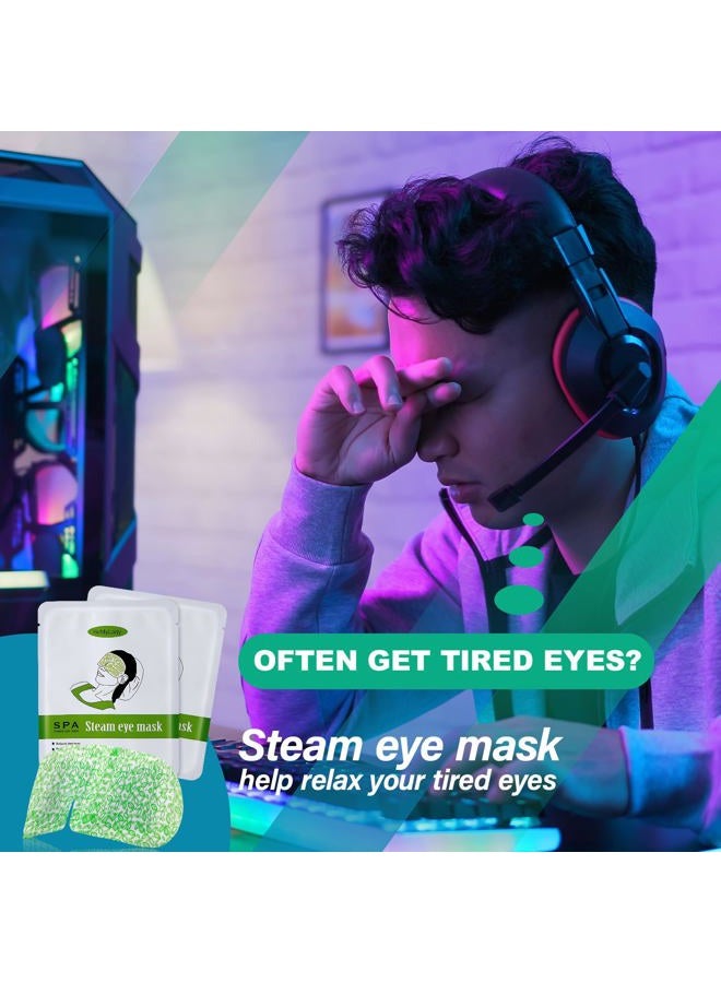 ProCIV 16 Packs Steam Eye Mask for Dry Eye- Moist Heat Compress Pad Last for 30 Minters for Relief Eye Fatigue - Image 4