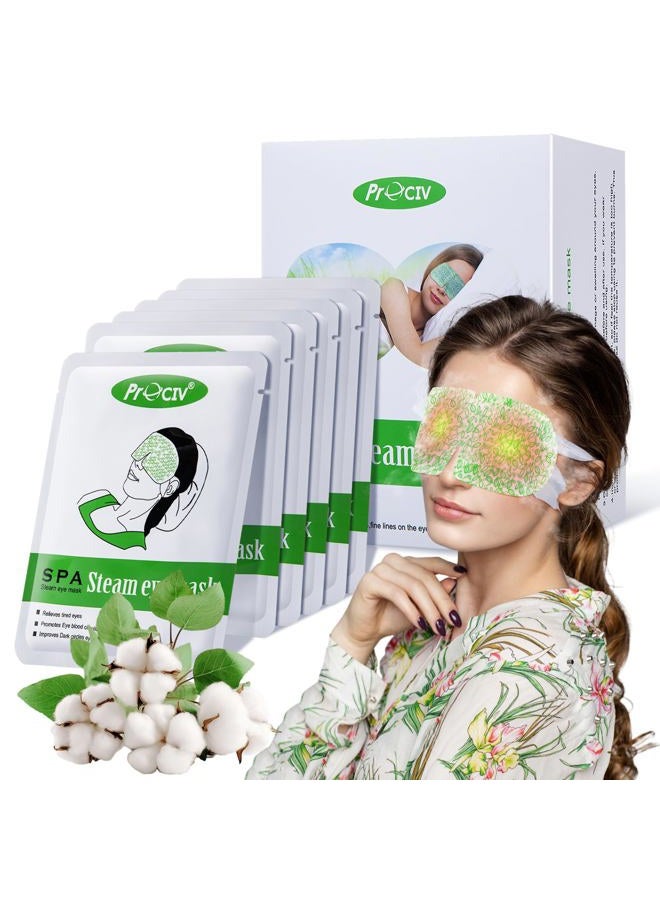 ProCIV 16 Packs Steam Eye Mask for Dry Eye- Moist Heat Compress Pad Last for 30 Minters for Relief Eye Fatigue - Image 1