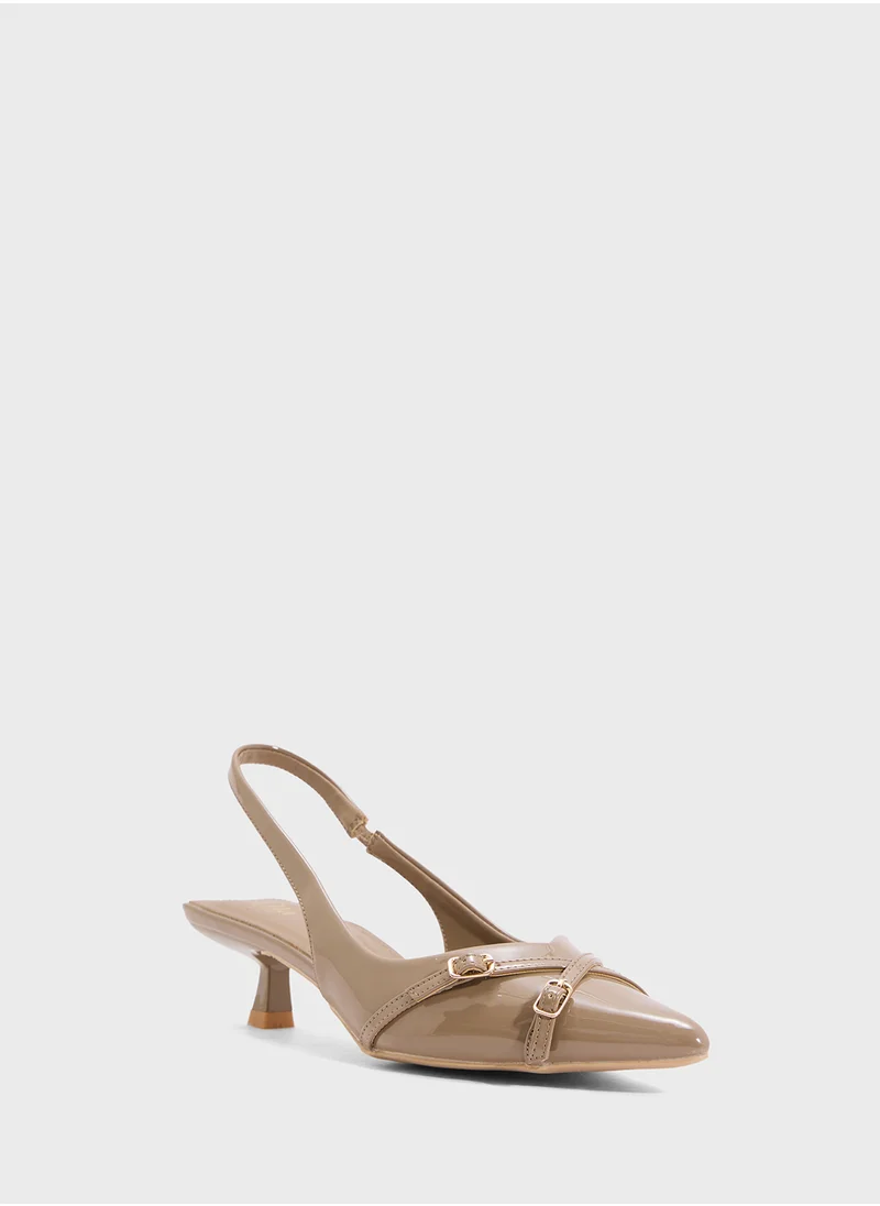 ايلا Low Heel Sling Back Pump