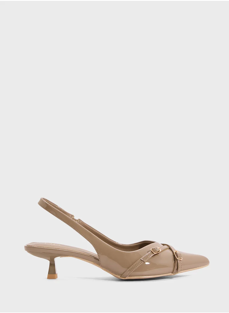 ايلا Low Heel Sling Back Pump