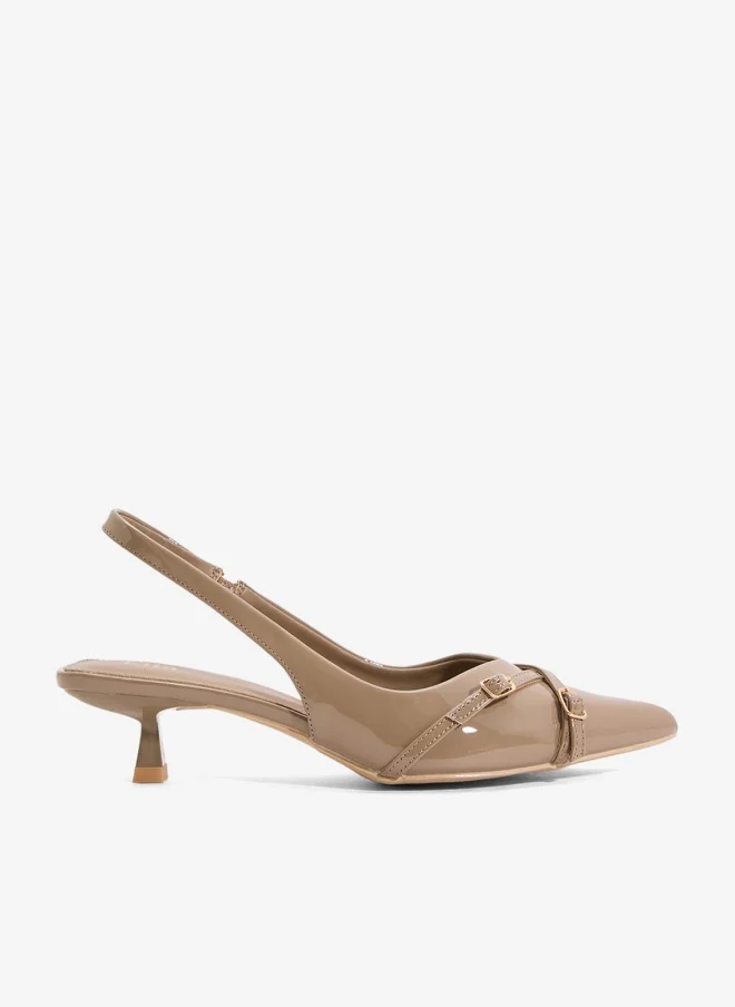 ايلا حذاء بكعب منخفض بحزام خلفي