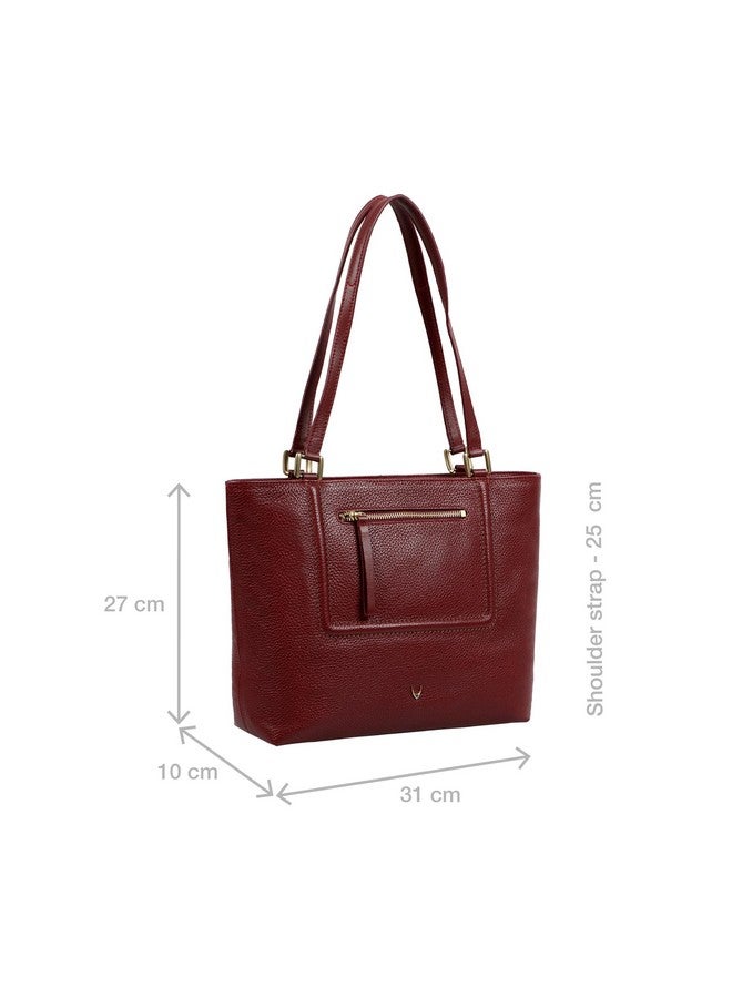 Hidesign Leather Tote Bag- Marsala Marsala - Image 2