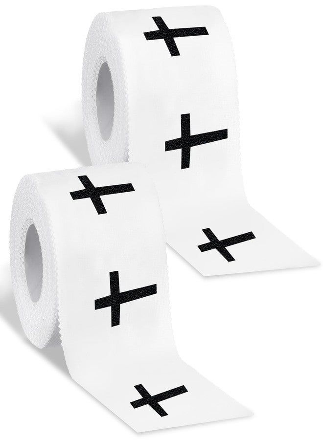 Lukinuo Cross Tape 2 pcs Christian Athletic Sports Wrap Tape Jesus Cotton Wrist Sport Tape Cross Religious Tape for Christian Athletes（2IN X 23FT ） - Image 1
