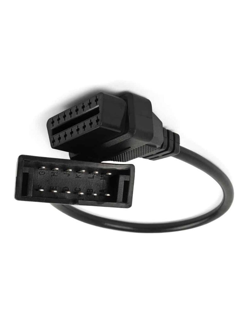 GM Car 12 Pin to OBDII 16 Pin Cable Diagnosis OBD II Adapter Scanner Dlc Cable Connector - Image 1